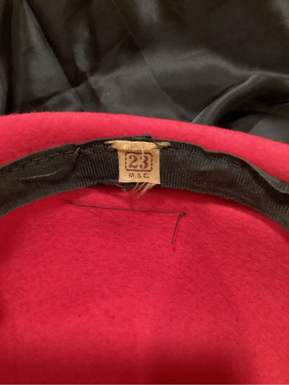 VTG 1950s Fascinator Hat w Veil 100% wool from Merrimack Hat Co. - Picture 8 of 8